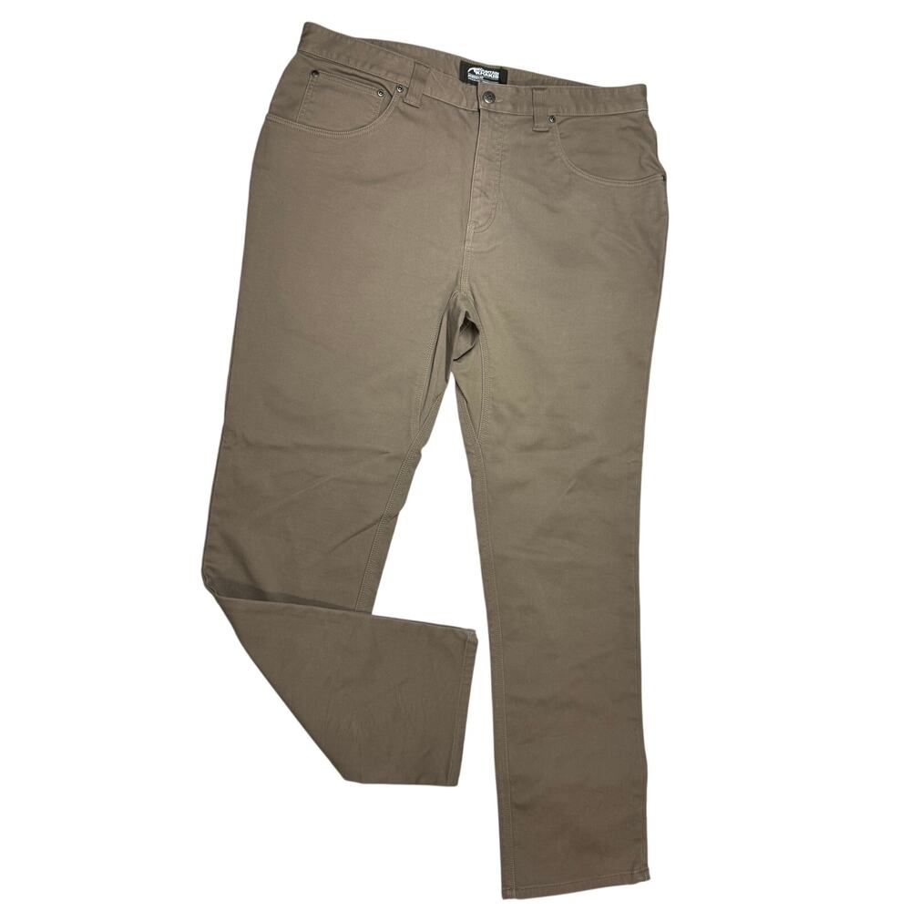 Mountain Khakis Modern Fit Brown Pants Size 38x32 Cotton Stretch